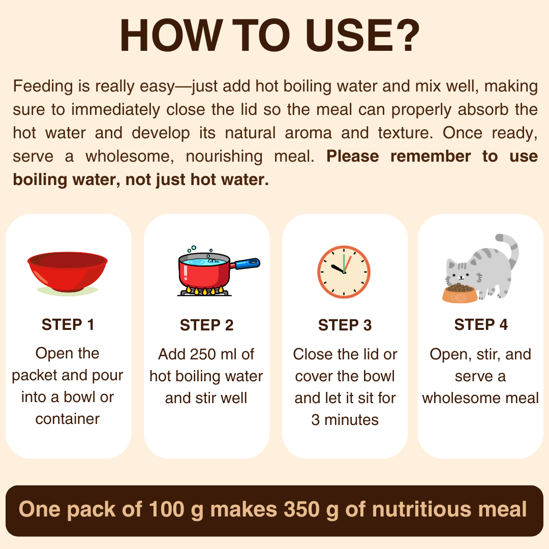 WHOLESOME GOODNESS MEALS FOR CATS - Chicken and Fish
